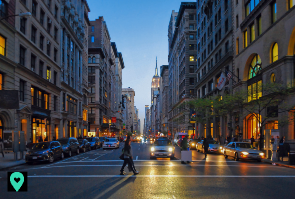 ¡Esta icónica quinta avenida en Manhattan!