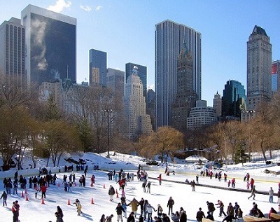 A pista de gelo do Central Park: como andar de skate no inverno?