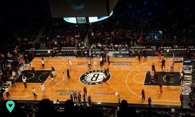 Guarda una partita di basket a New York